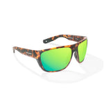 Bajio Las Rocas Brown Tortoise Matte Green Mirror Glass Lenses Mens Sunglasses – Image 1