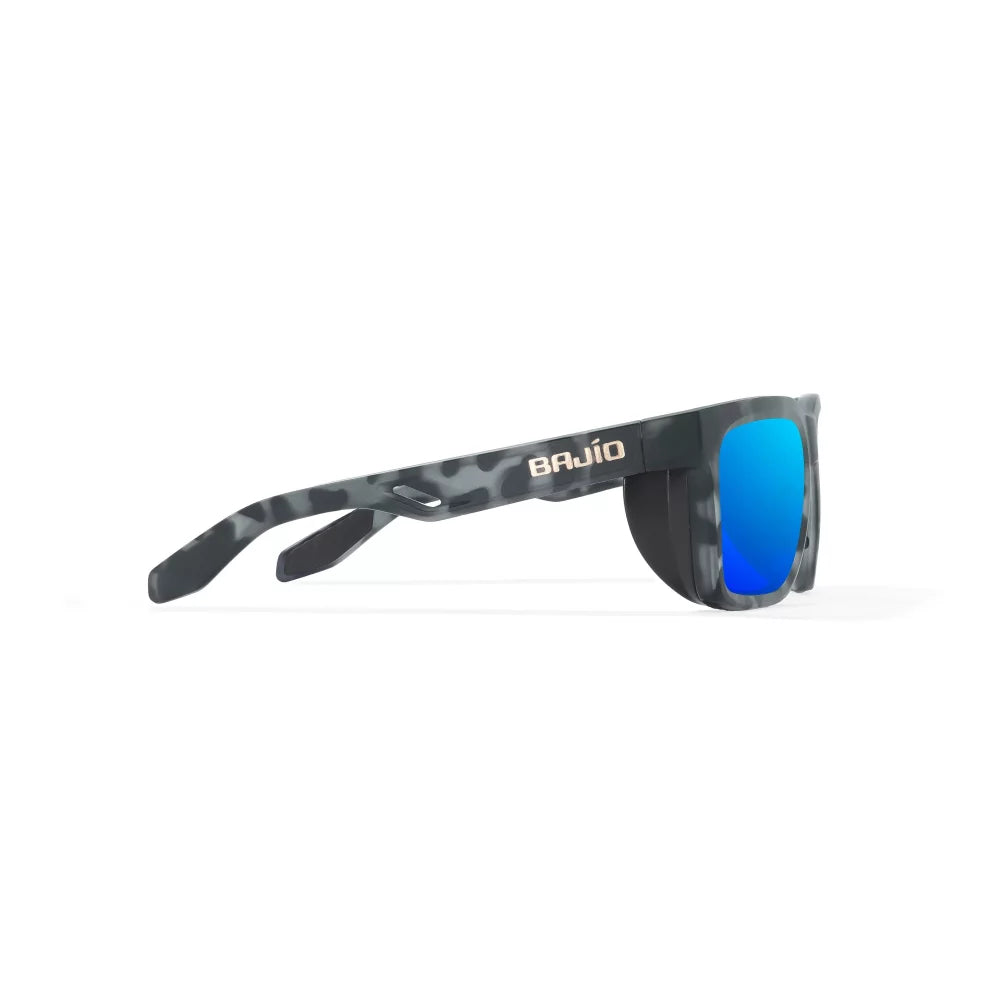 Bajio Palehorse Black Tort Matte Blue Mirror Glass Lenses Mens Sunglasses – Image 3