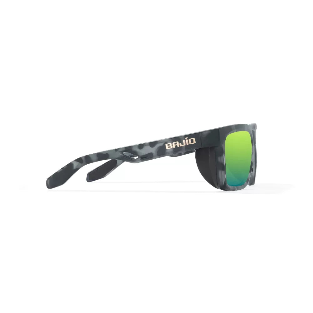 Bajio Palehorse Black Tort Matte Green Mirror Glass Lenses Mens Sunglasses – Image 3