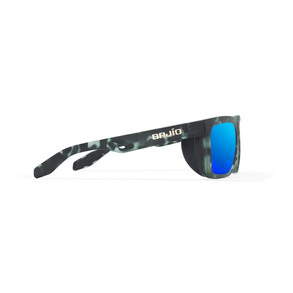 Bajio Palehorse Green Tort Matte Blue Mirror Glass Lenses Mens Sunglasses – Image 3