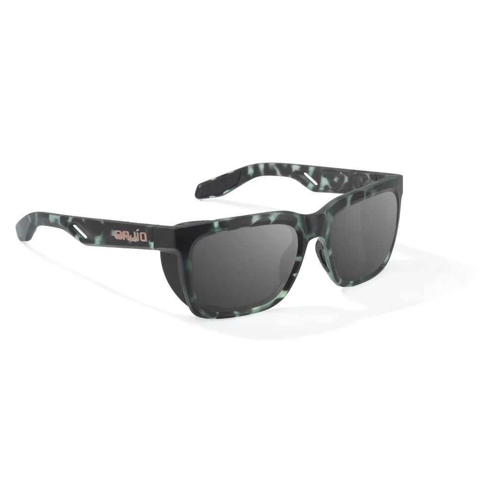 Bajio Palehorse Green Tort Matte Grey Glass Lenses Mens Sunglasses – Image 1