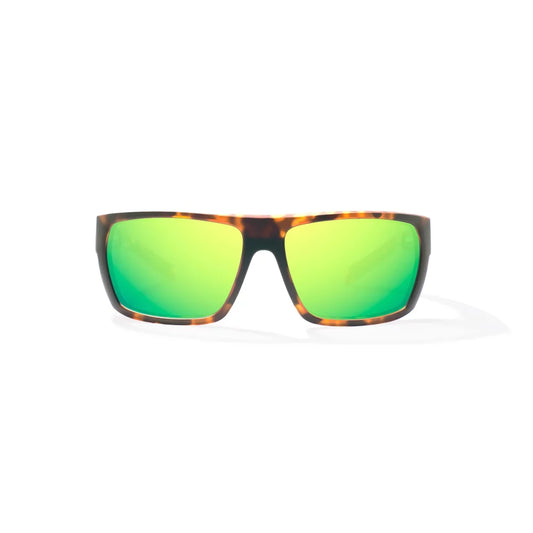 Bajio Palometa Brown Tortoise Matte Green Mirror Glass Lenses Mens Sunglasses – Image 2