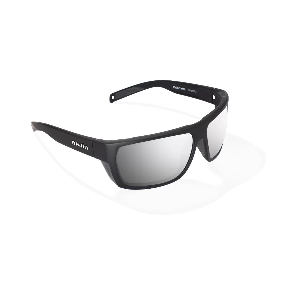 Bajio Palometa Sunglasses -Black Frame / Silver Lens Mens Sunglasses – Image 1
