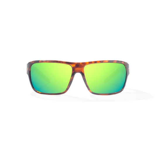 Bajio Rigolets Brown Tortoise Gloss Green Mirror Glass Lenses Mens Sunglasses – Image 2