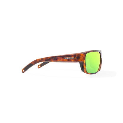 Bajio Rigolets Brown Tortoise Gloss Green Mirror Glass Lenses Mens Sunglasses – Image 3