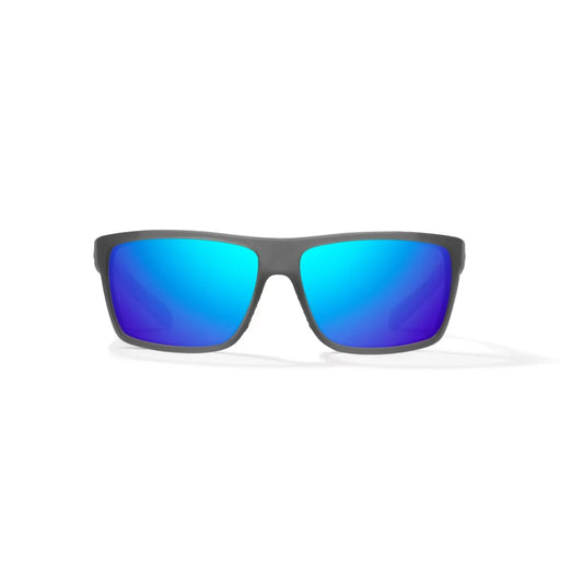Bajio Sigs Dark Gray Glass Matte Blue Mirror Glass Lenses Mens Sunglasses – Image 2