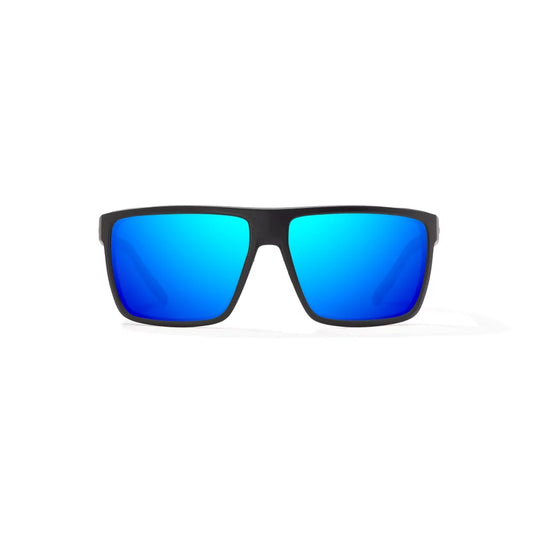 Bajio Toads Black Matte Blue Mirror Glass Lenses Mens Sunglasses – Image 2