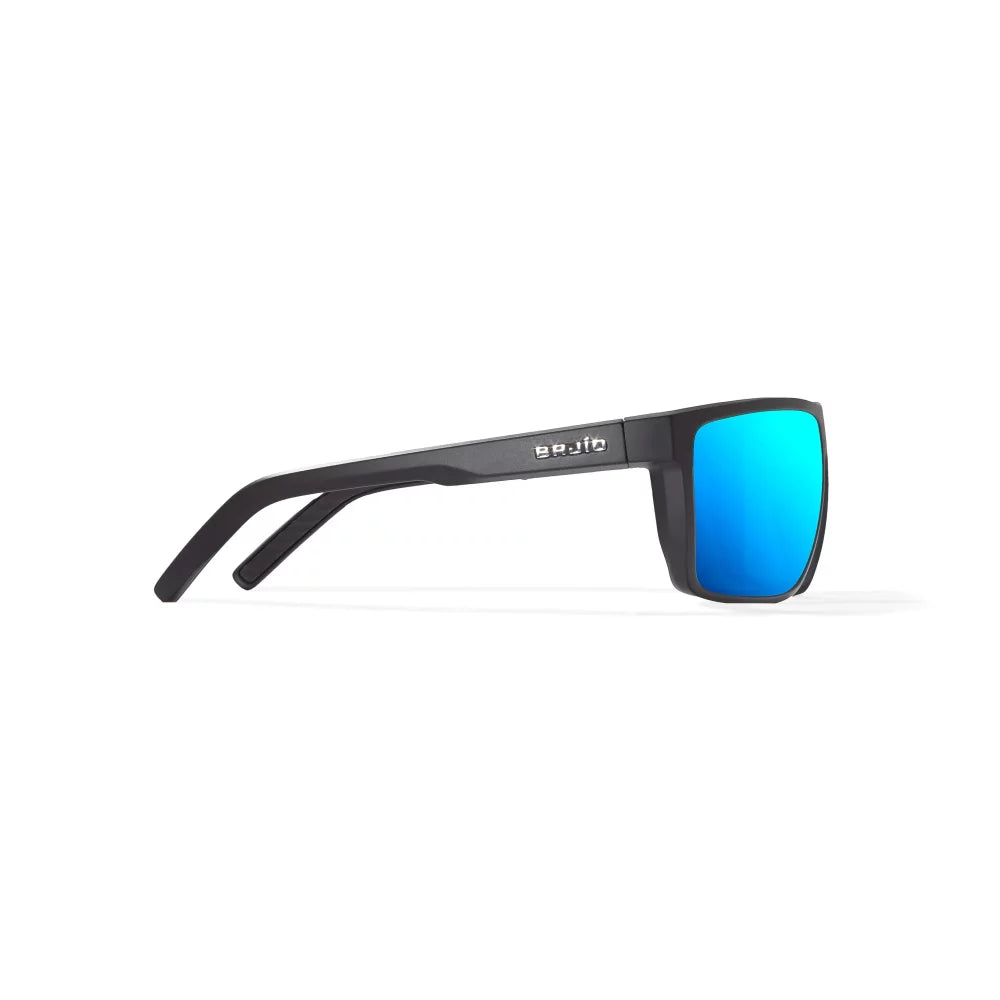 Bajio Toads Black Matte Blue Mirror Glass Lenses Mens Sunglasses – Image 3