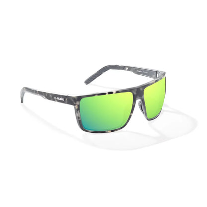 Bajio Toads Gray Rock Matte Green Mirror Green Mirror Mens Sunglasses – Image 1