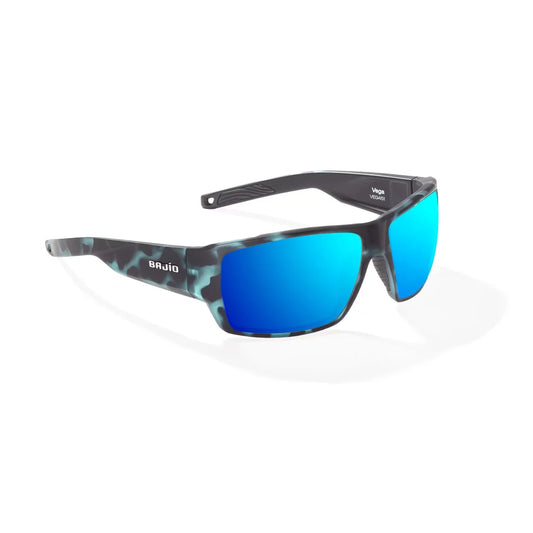 Bajio Vega Blue Water Matte Blue Mirror Glass Lenses Mens Sunglasses – Image 1