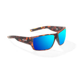 Bajio Vega Brown Tortoise Matte Blue Mirror Glass Lenses Mens Sunglasses – Image 1