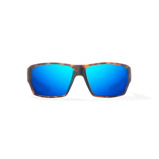 Bajio Vega Brown Tortoise Matte Blue Mirror Glass Lenses Mens Sunglasses – Image 2