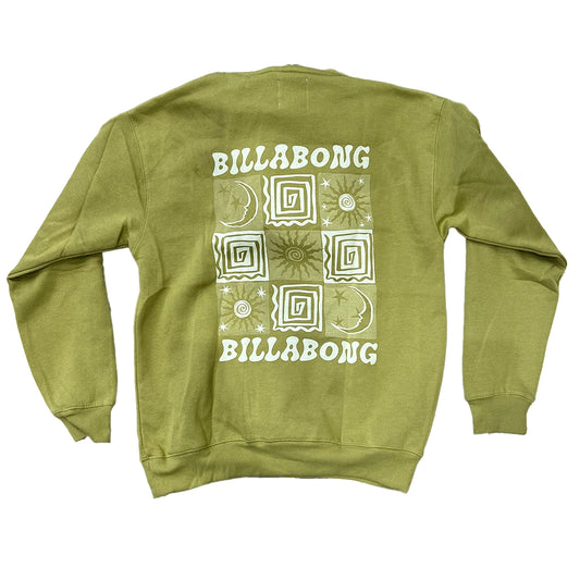 Billabong Cosmic Moon Pullover Hoodie Kiwi Small