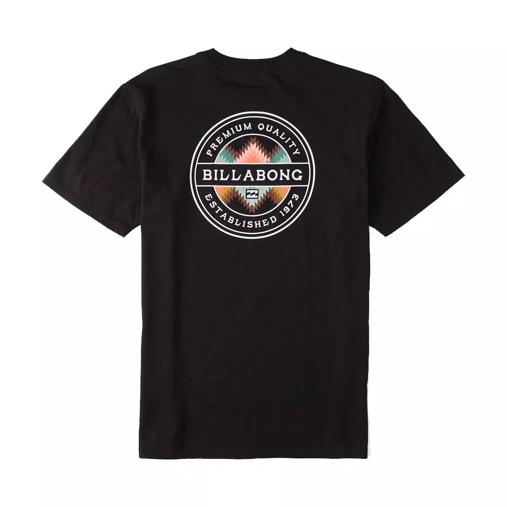 Billabong Rotor Fill Short Sleeve Tee Shirt Black Small