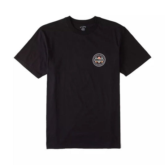 Billabong Rotor Fill Short Sleeve Tee Shirt Black Small