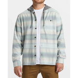 Billabong Baja Hooded Long Sleeve Flannel Shirt-Small Mens Sweaters – Image 1