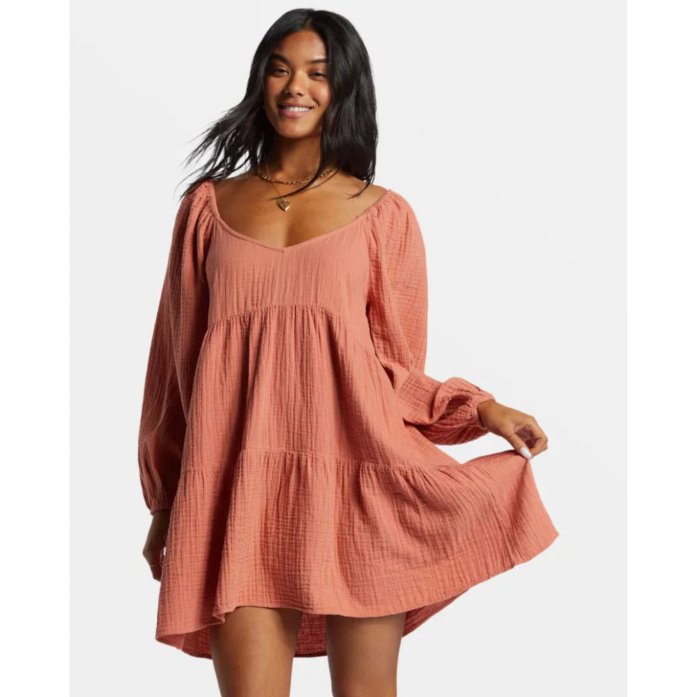 Billabong Lost Days Moon Mini Dress-Large Womens Dresses – Image 1