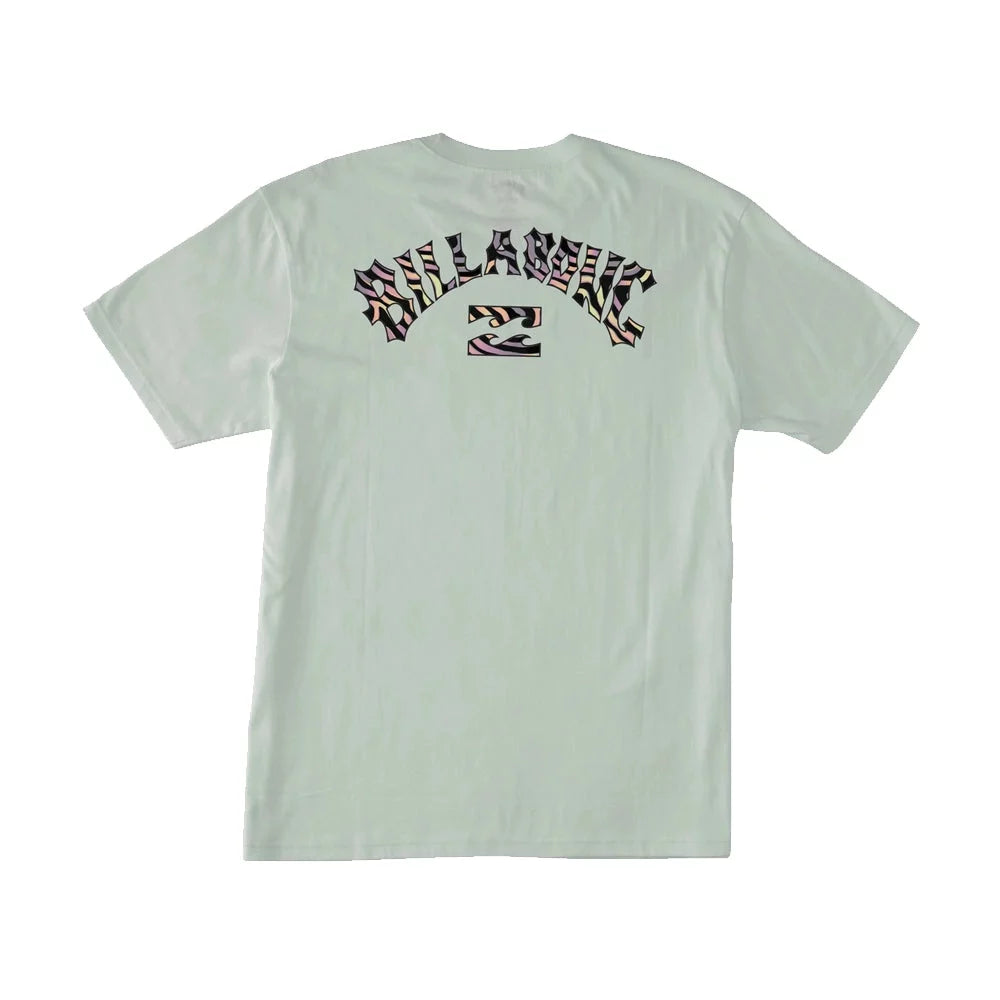 Billabong Men's Arch Fill Short Sleeve Tee Seaglass Medium Mens Shirts – Image 1