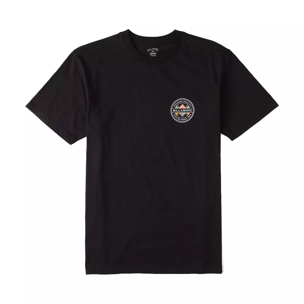 Billabong Rotor Fill Short Sleeve Tee Shirt Black Small Mens Shirts – Image 1