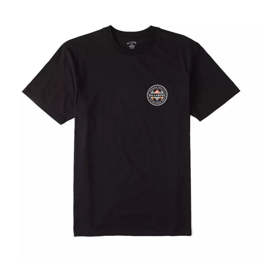 Billabong Rotor Fill Short Sleeve Tee Shirt Black Small Mens Shirts – Image 1