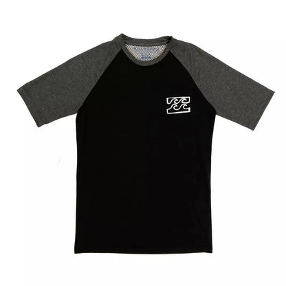 Billabong Simple Surf Tee Short Sleeve Black Small Mens Rashguard – Image 1