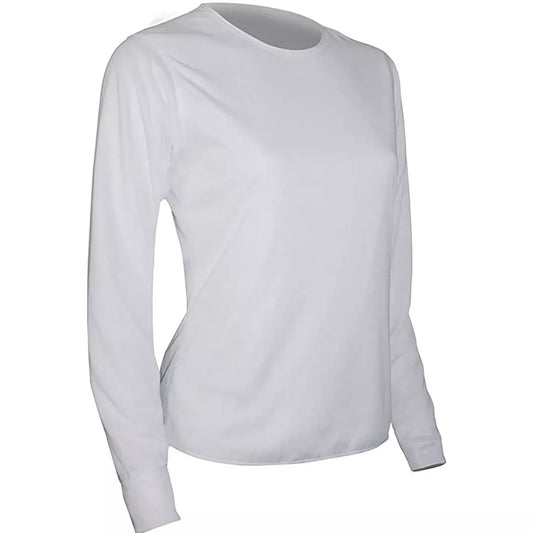 PolarMAX Womens' Base Layer Basics Crew White