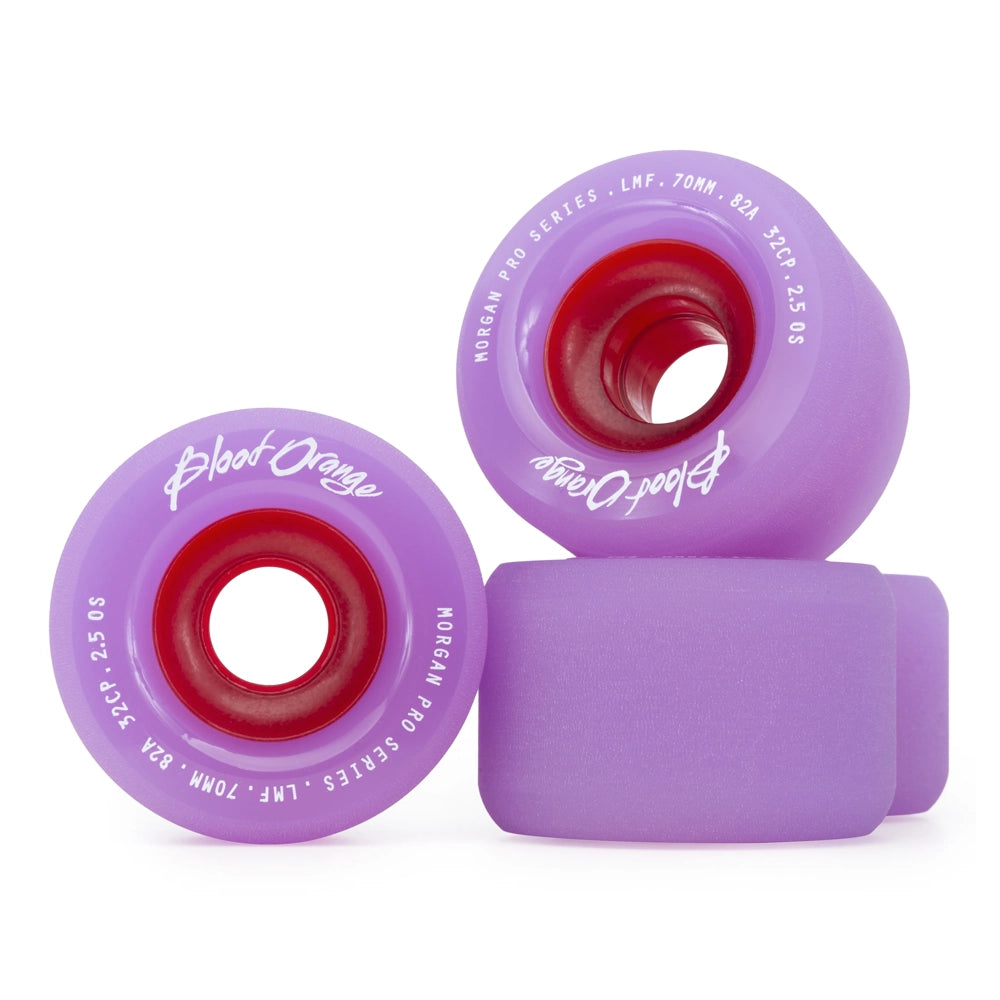 Blood Orange Morgan Pro Series 70mm 82a Wheels Lavender