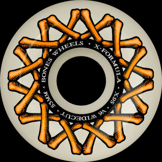 Bones WHEELS X-Formula Skateboard Wheels XF 53mm V6 Widecut X95 4pk – Image 1