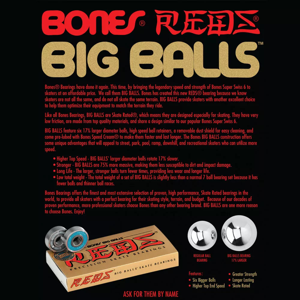 Bones Big Balls Reds Bearings