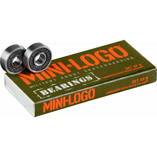 Mini Logo Skateboard Bearings Series 3 8mm Single 8pk