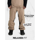 Burton Reserve 2L Relaxed Bib Pants Snowboard Bib – Image 1