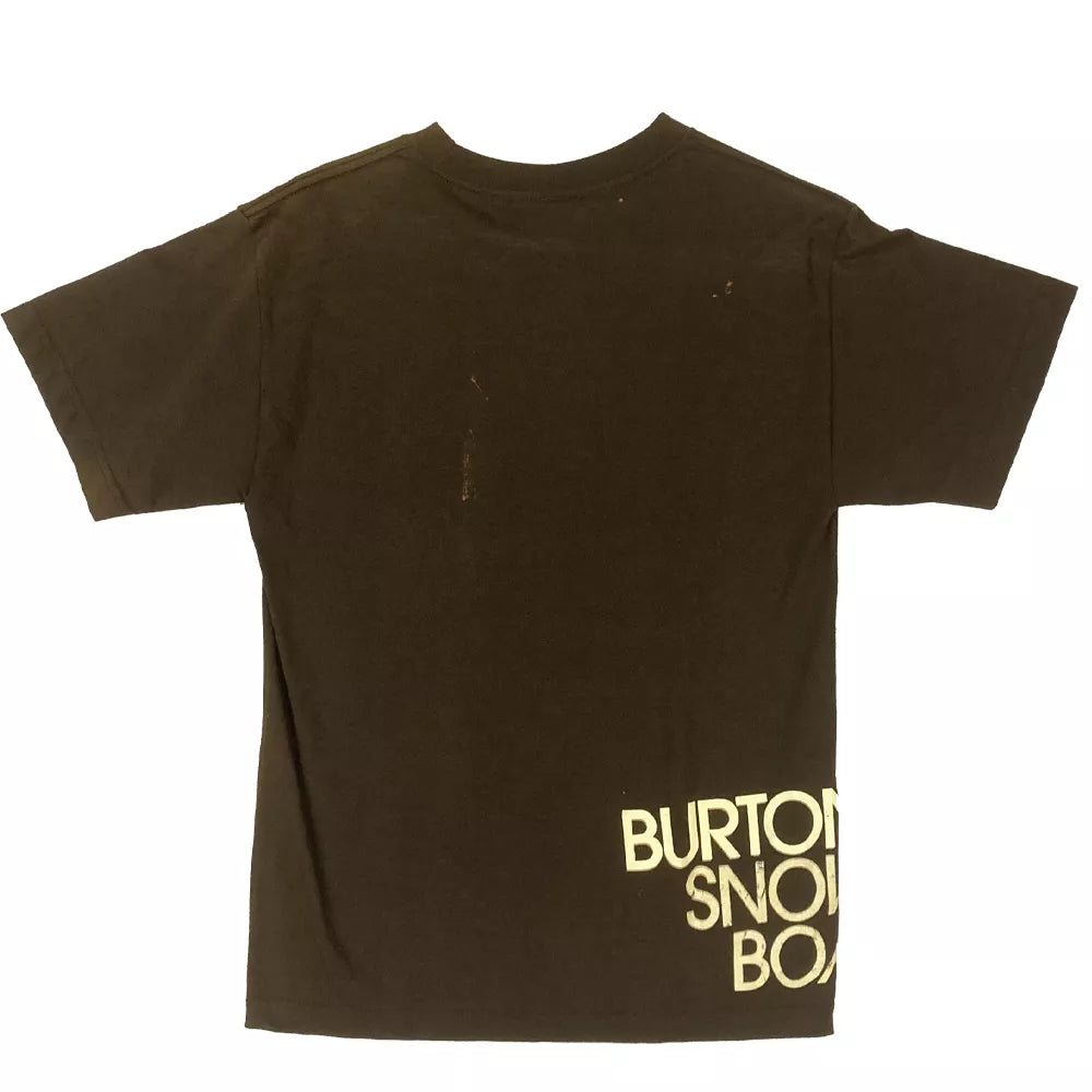 Burton Sidewall Tee Shirt Brown Small DAMAGED