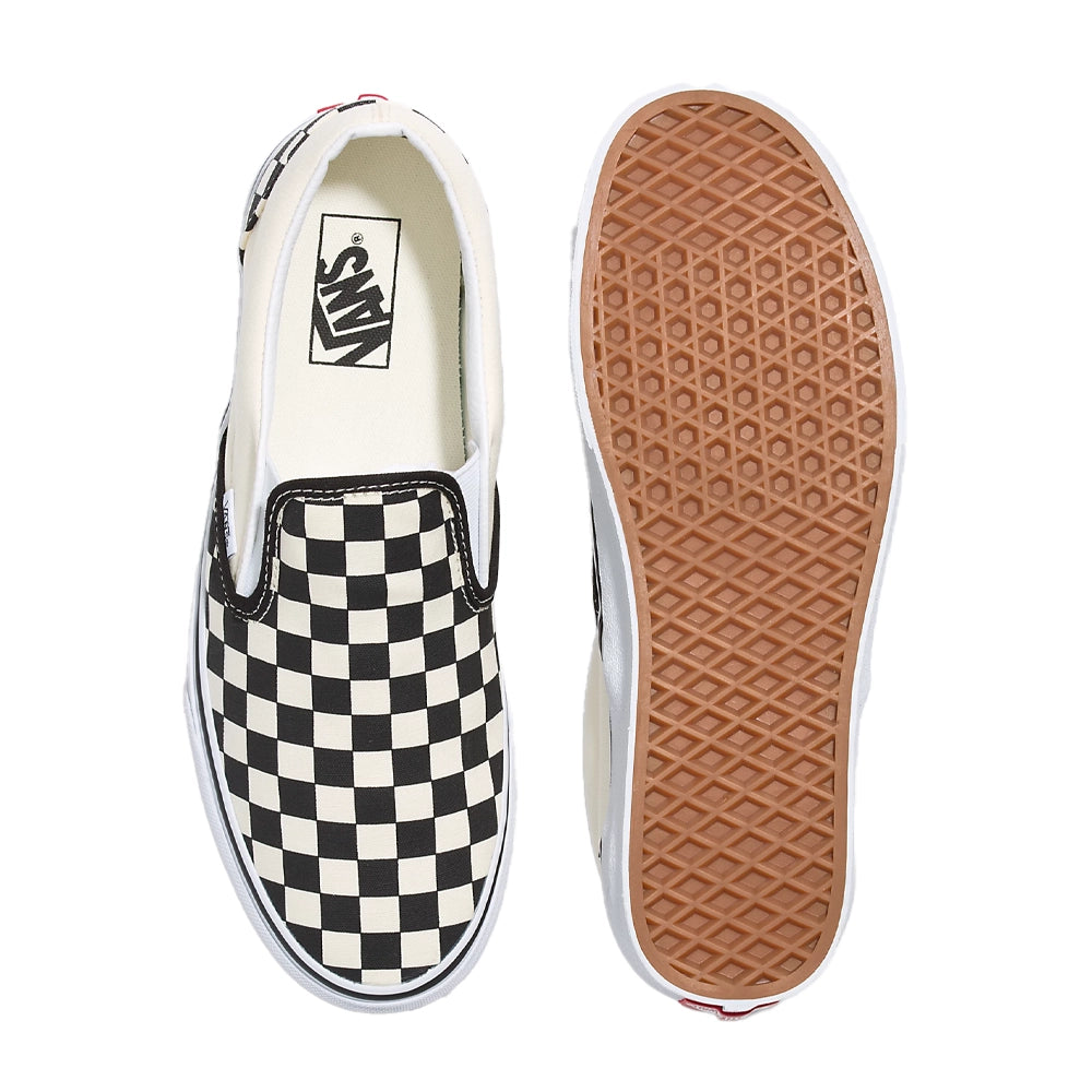 Vans Classic Slip On Shoes Black/White Checkerboard 6.5