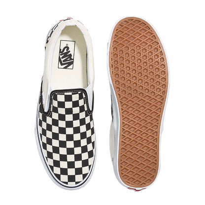 Vans Classic Slip On Shoes Black/White Checkerboard 8.5