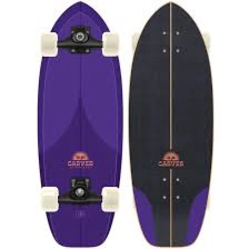 Carver C5 Coal Satin 28" Purple Haze Complete Skateboard – Image 1