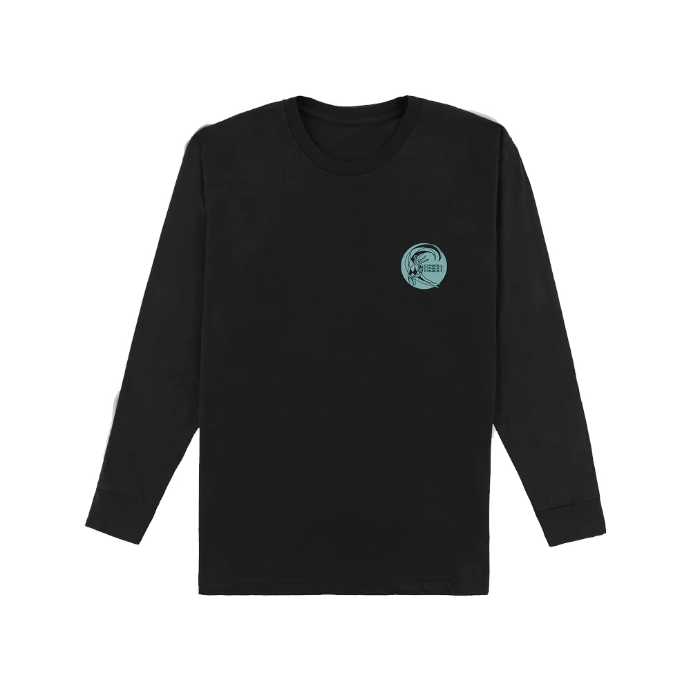 O'Neill Circle Surfer Long Sleeve Crewneck Tee Shirt Black Small