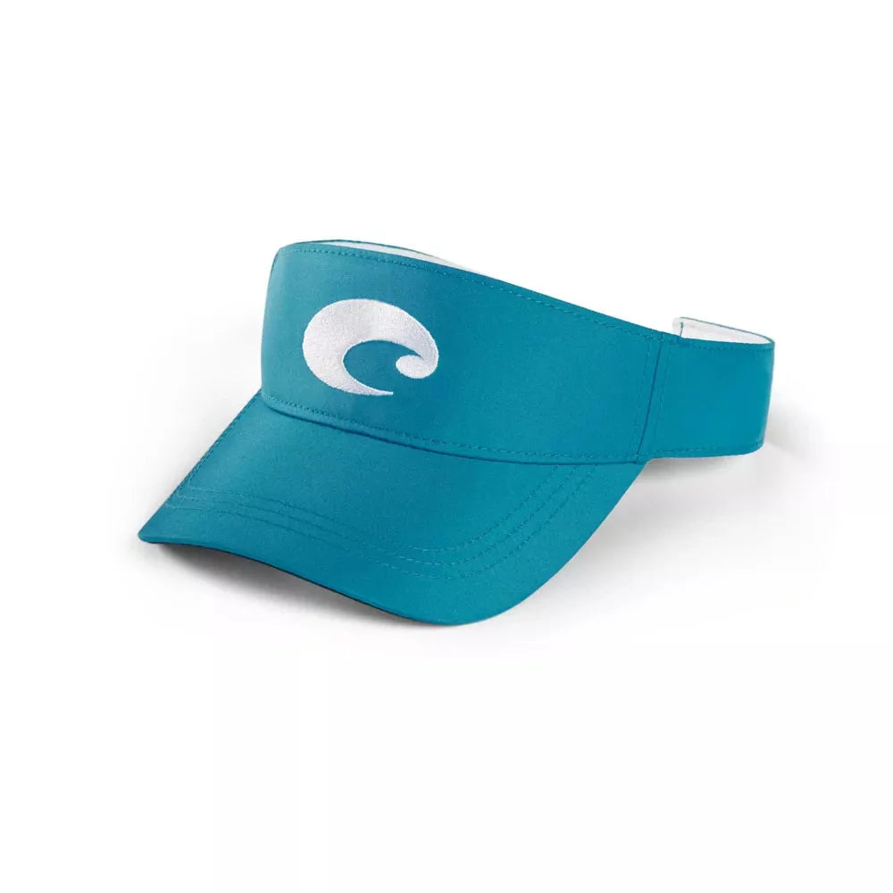 Costa Del Mar Costa Cotton Visor Blue Mens Hats – Image 1