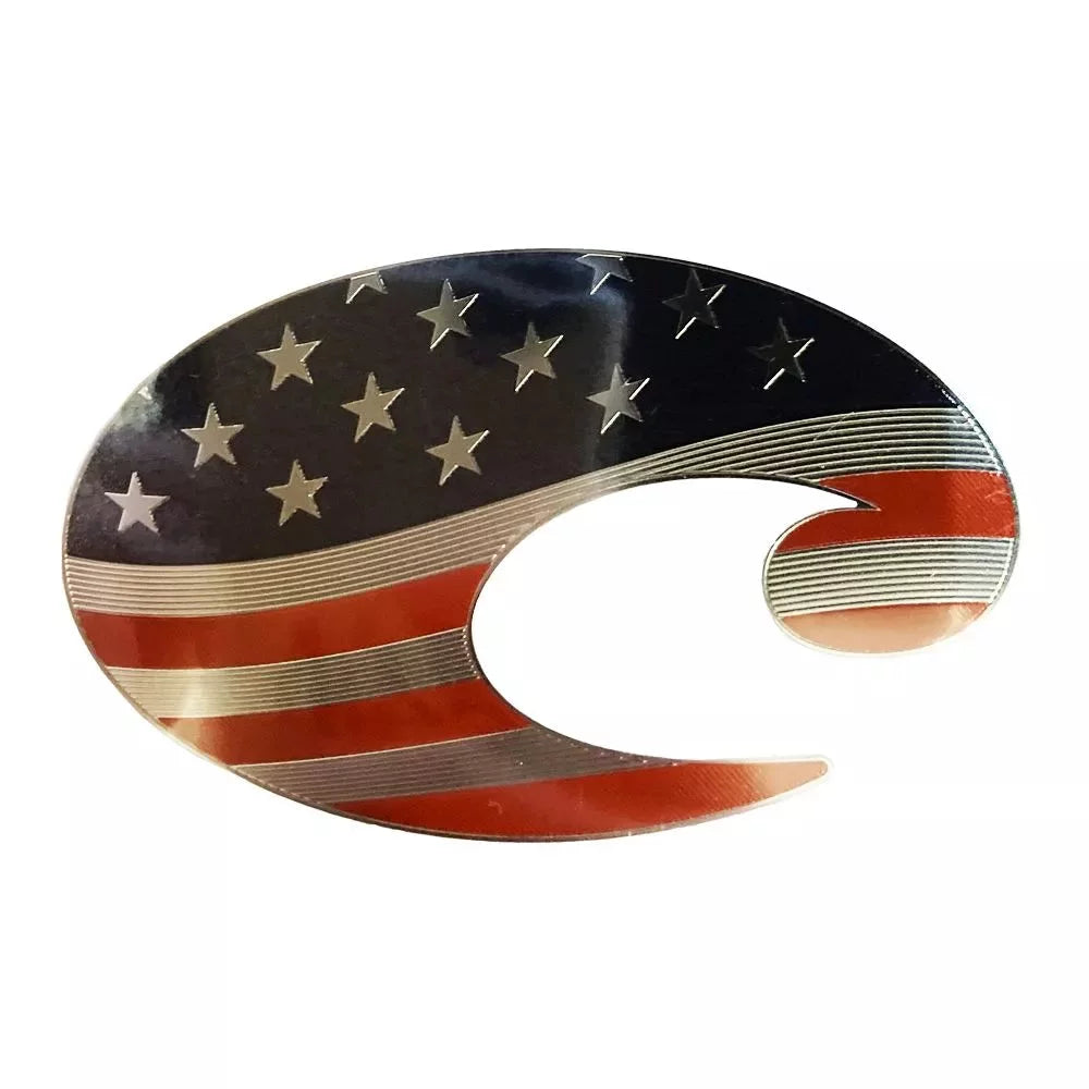 Costa Del Mar Costa Small Premium Americana Decal – Image 1