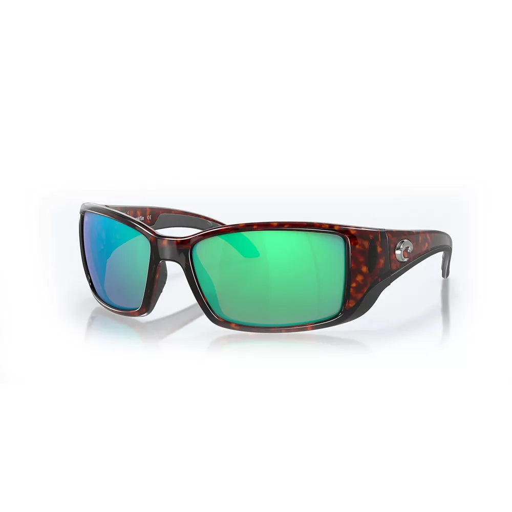 Costa Blackfin Sunglasses Shiny Tortoise/Green Mirror Glass