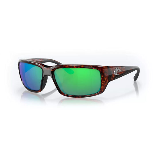 Costa Fantail Sunglasses Shiny Tortoise/Green Mirror Polycarbonate