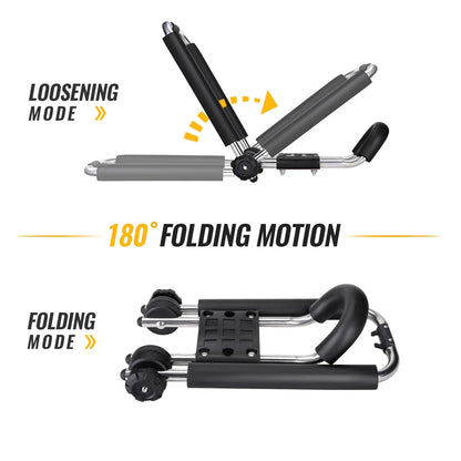 AA Products Inc 2 Pair Steel J-Bar Rack Roof Top Mount with Ratchet Bow and Anchor Straps