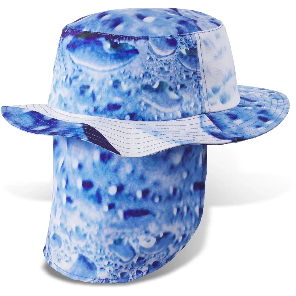 Dakine Abaco Bucket Hat with Neck Cape Blue Wave l-xl Mens Hats – Image 2