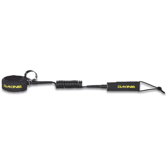Dakine Coiled Foil w/Easy Clip Leash-Black-5' x 1/4" Surf Leash – Image 1