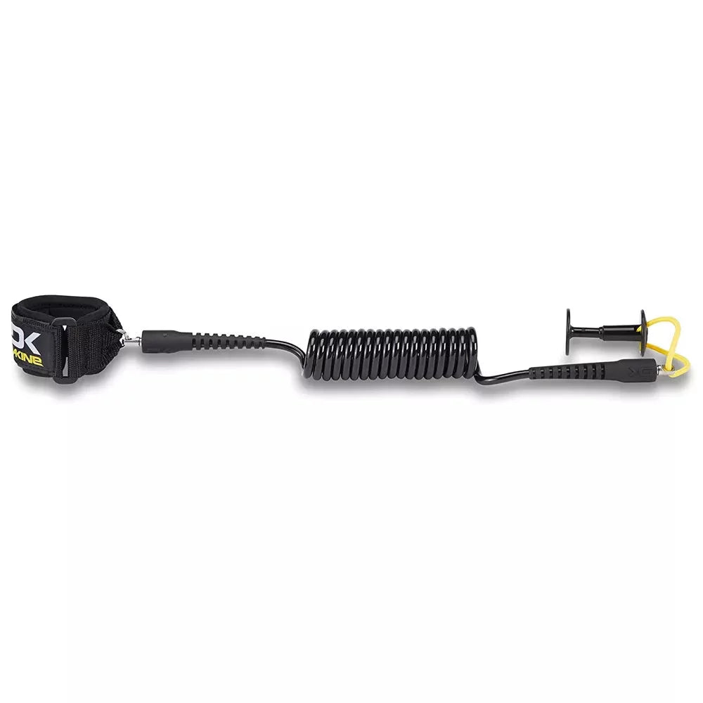 Dakine Coiled Wrist Leash 4' x 1/4 Black Surf Leash – Image 1