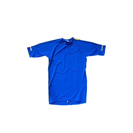 Dakine Competition Lycra Short Sleeve Shirt Bright Cyan Large Kids Rashguard – Image 1