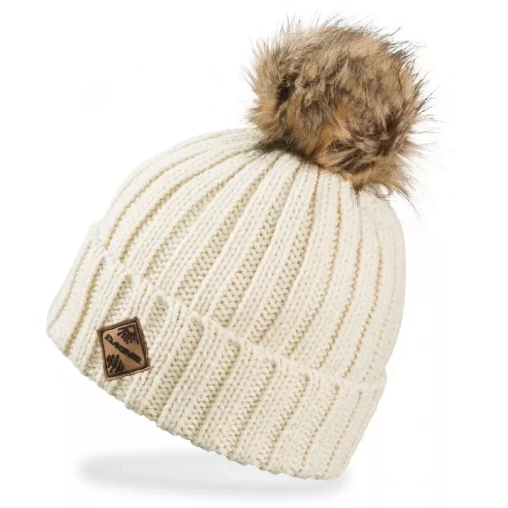 Dakine Kylie Pom Beanie Turtledove Snow Headwear – Image 1
