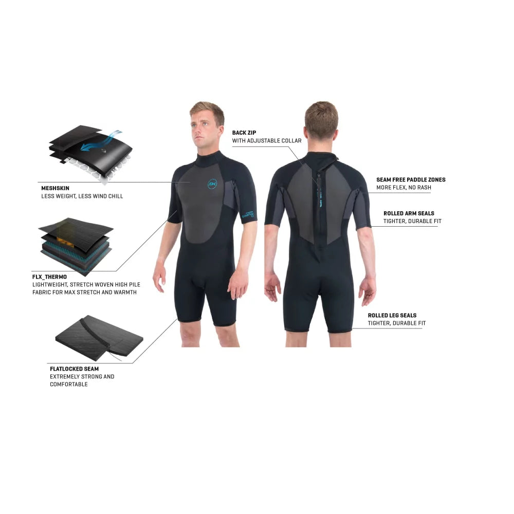 DAKINE M QUANTUM CZ FL LS SHORTY 2/2MM Springsuit – Image 2
