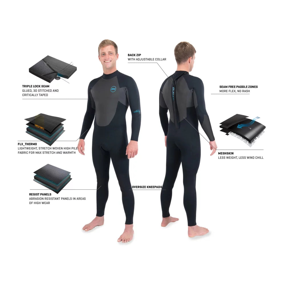 Dakine Mens Quantum Back Zip 3/2mm GBS Fullsuit – Image 2