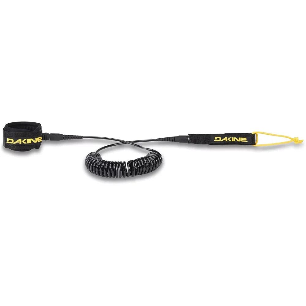 Dakine SUP Coiled Calf Leash 10 x 3/16 Black Surf Leash – Image 1
