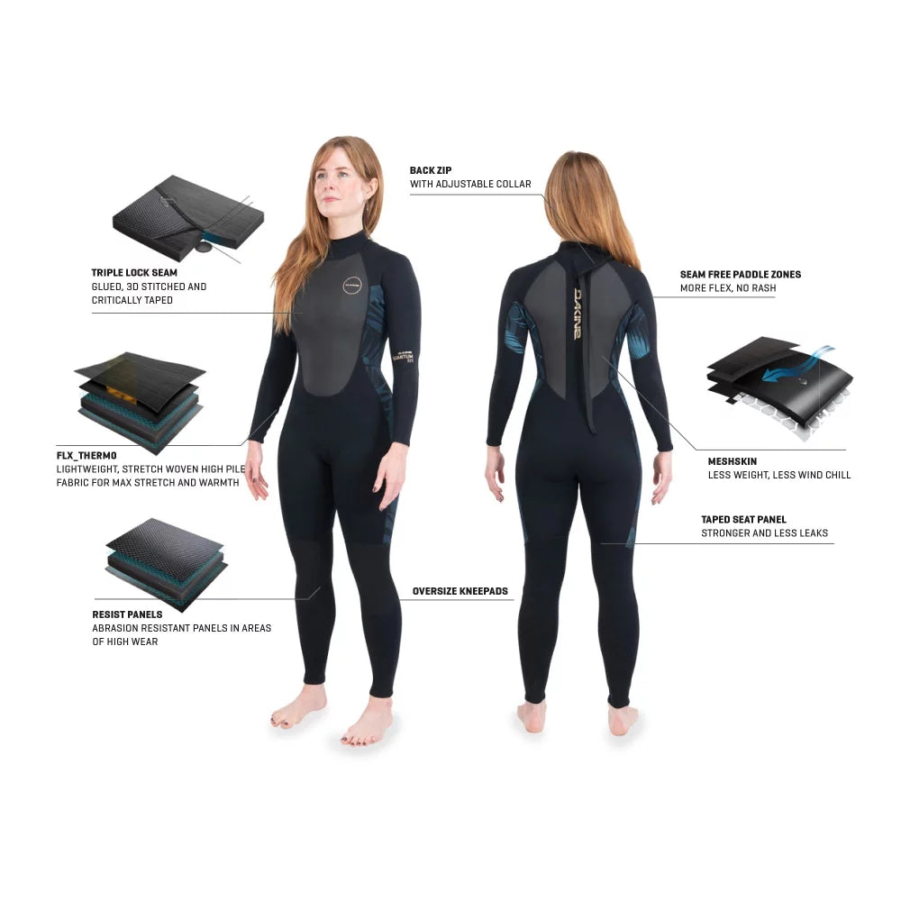 Dakine Womens Quantum Back Zip 3/2mm Fullsuit – Image 3